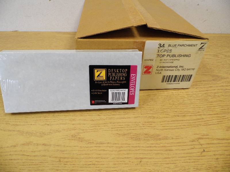 Blue Parchment Envelopes