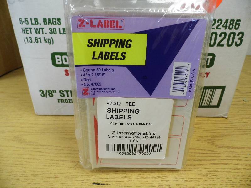 Case Shipping Labels