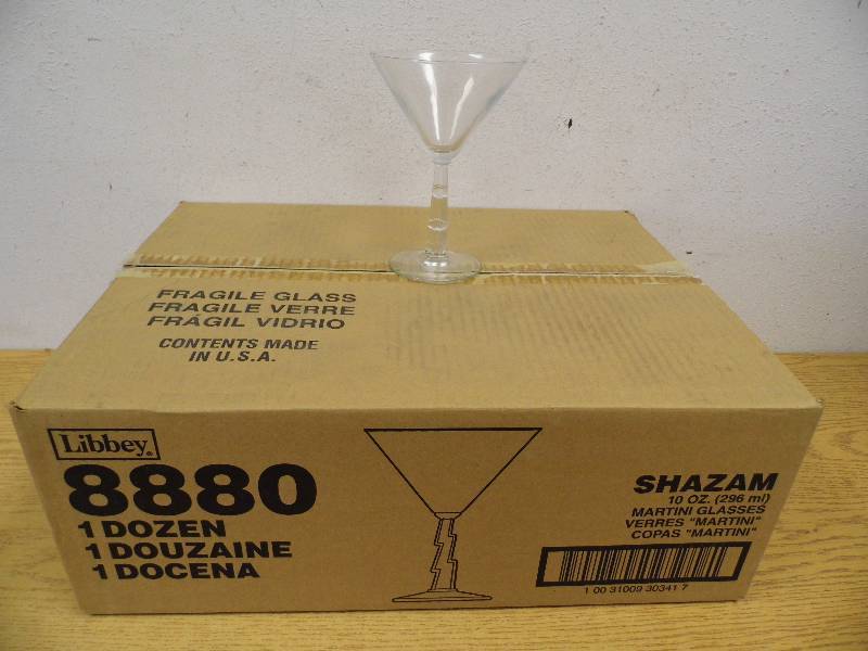 Case of Shazam Martini Glasses