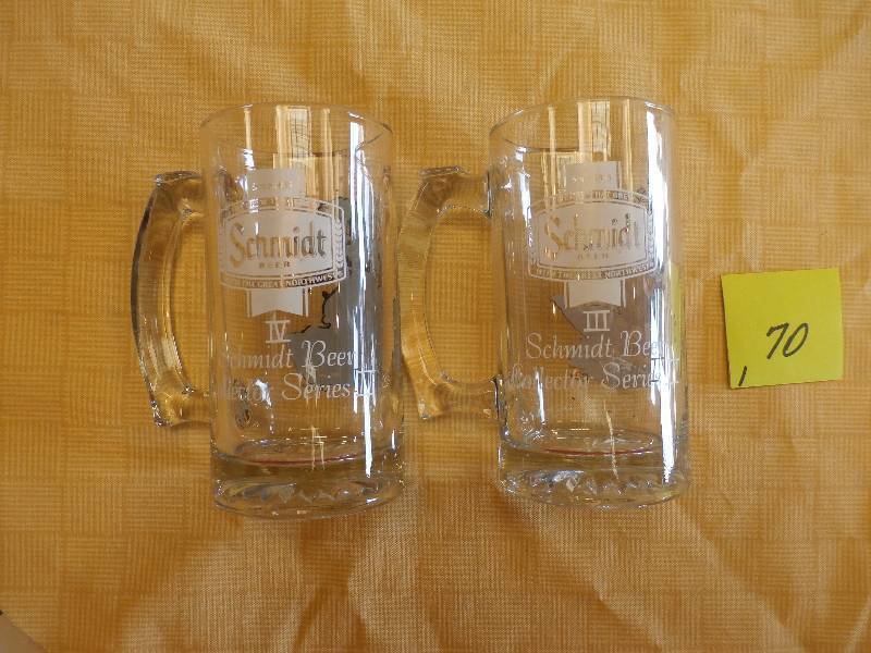 2 SCHMIDTS BEER MUGS