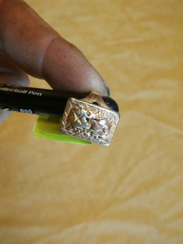 Ladies Black Hills gold ring (small size) leaves show wear