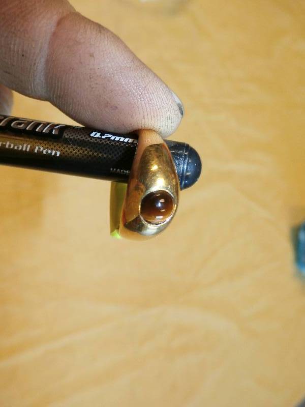 Mens tiger eye ring