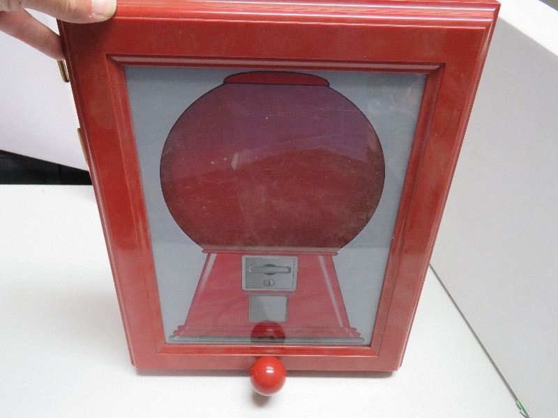 lot 24 image: Wall Hanging Gum Ball Dispenser