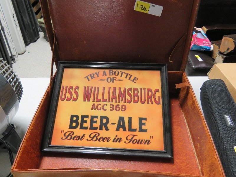 lot 130 image: Vintage CasewBeer Sign
