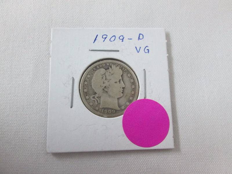 1909 D Barber Quarter