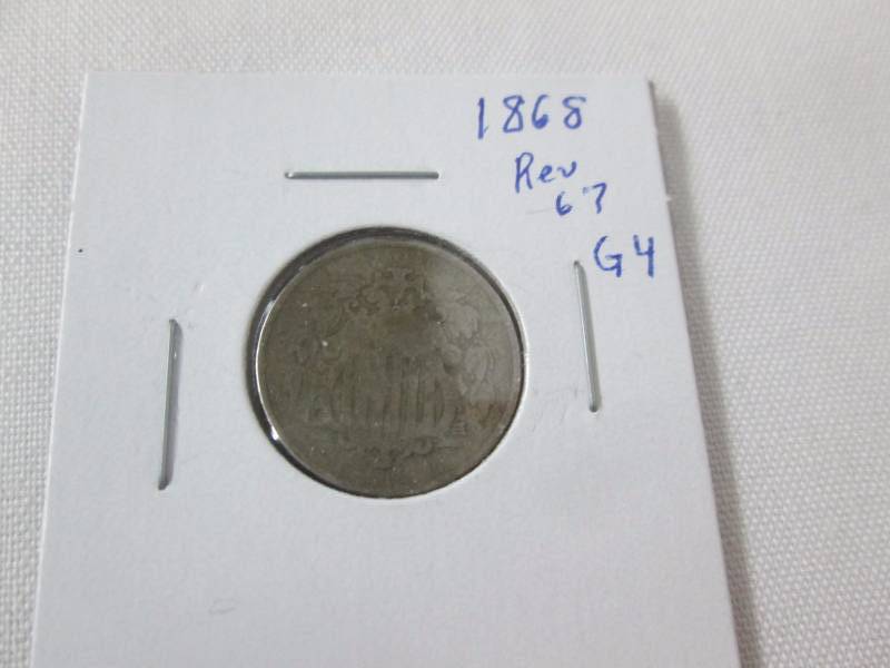 1868 Rev. 67 Shield Nickel