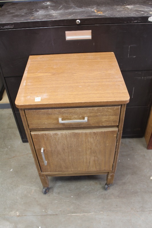 Microwave Cabinet on Casters