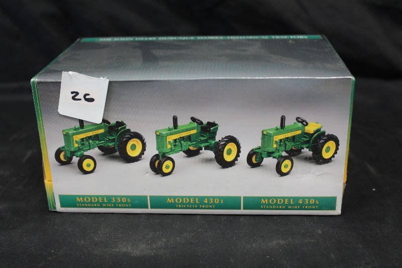 ERTL John Deere Trio of Tractors
