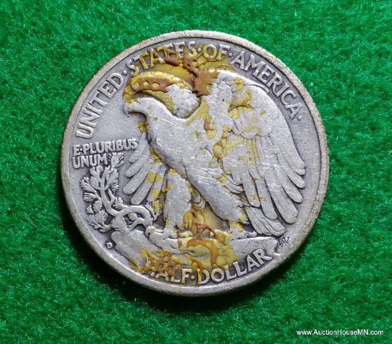 1941 D Walking Liberty Silver Half Dollar