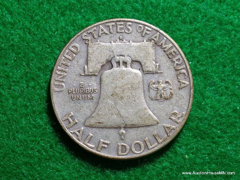 1950 D Franklin Silver Half Dollar