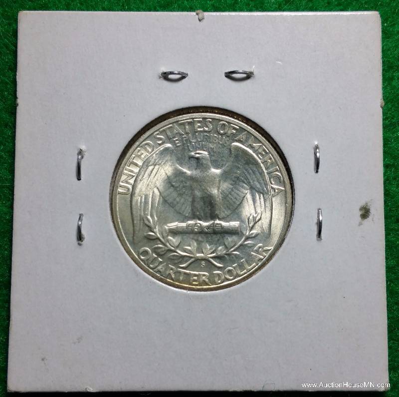 1947 S Washington Silver Quarter - BU