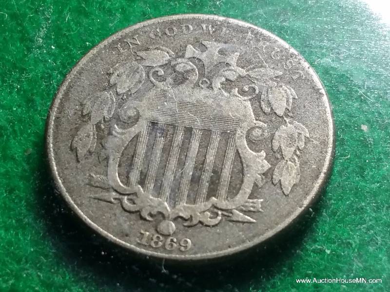 1869 Shield Nickel