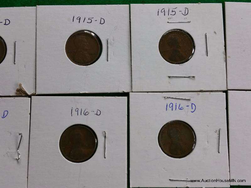 (12) Early Lincoln Wheat Cents