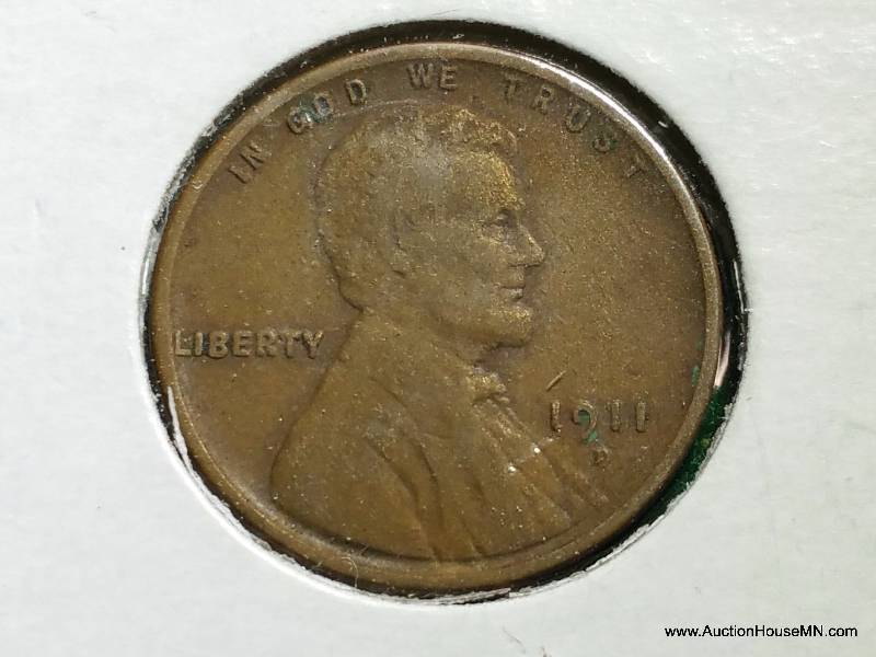 1911, 1911 D, and 1913 Lincoln Wheat Cents