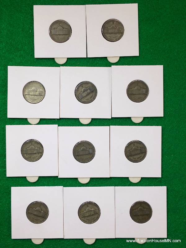 (11) Jefferson Silver War Nickels