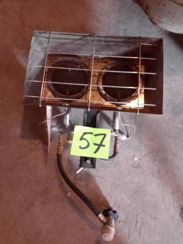 lot 57 image: Propane Gas heater Attachment.. Untested