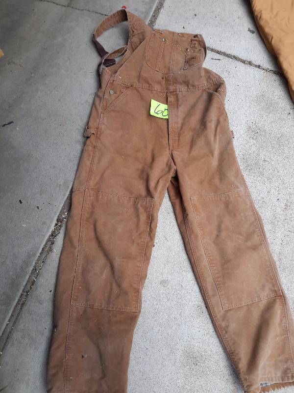 lot 60 image: CARHART, Mens Bib Overall.. 36in x 32in