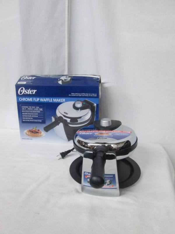 lot 38 image: Oster Flip Belgian Waffle Maker
