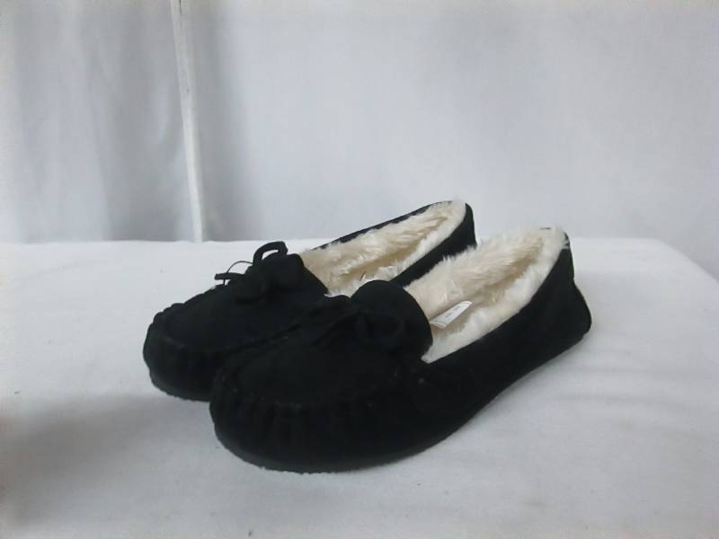 lot 77 image: Shoe Vibe Womens Comfy Moc Slipper - Black