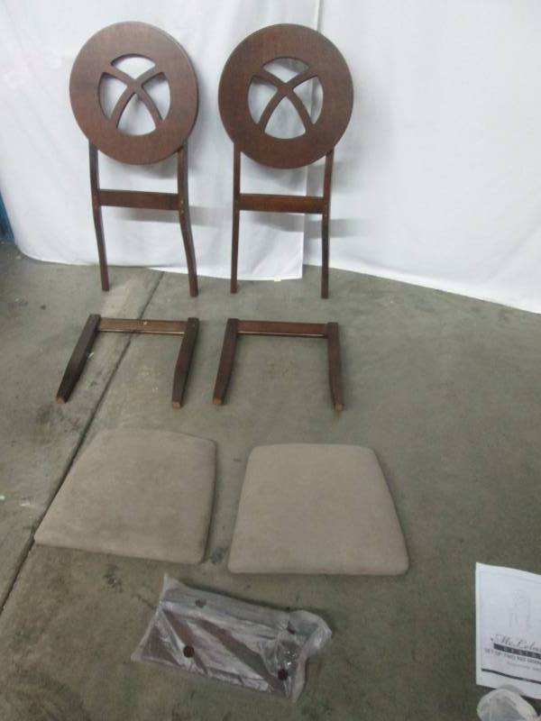 lot 9 image: McLeland Design Rio Dining Chairs - Set of 2