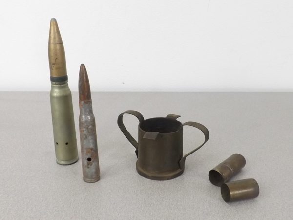 lot 11 image: Lot of WWII Trench Art Etc.
