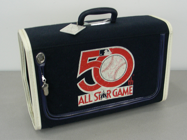 lot 34 image: Rare 50th MLB All Star Game VIP Suitcase Signed by Roy Smalley