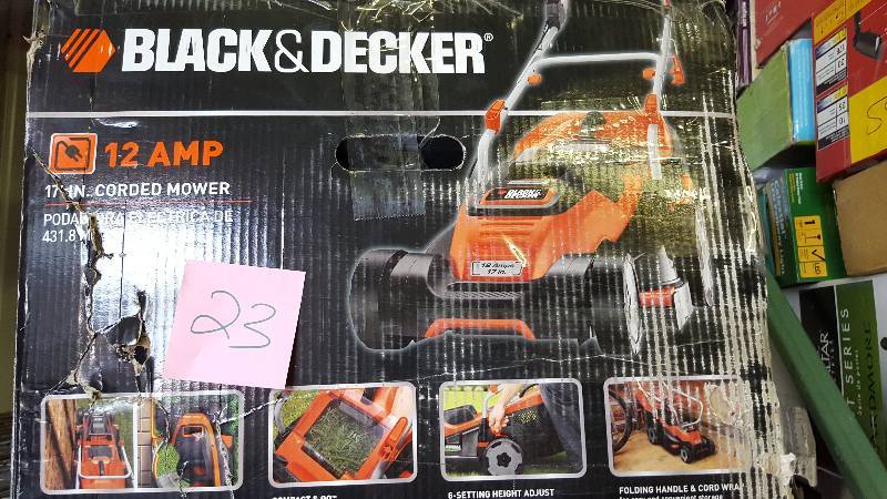 Black and Decker 17 in. Walk-Behind Corded Electric Mower New