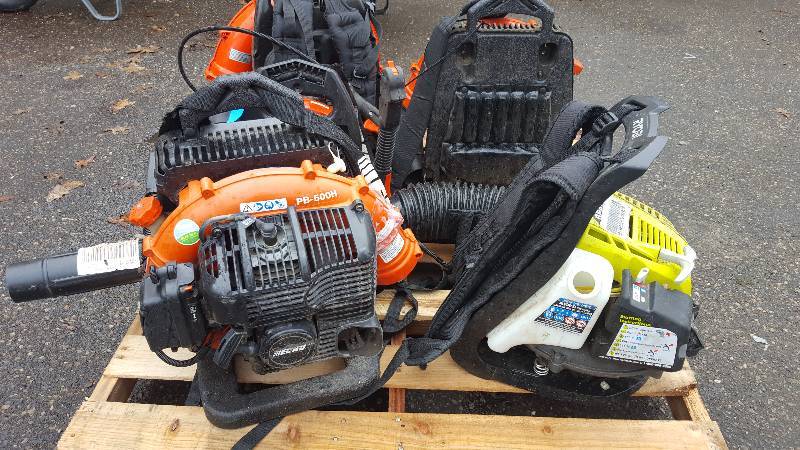 Lot of 4 Backpack Blowers for parts or repair