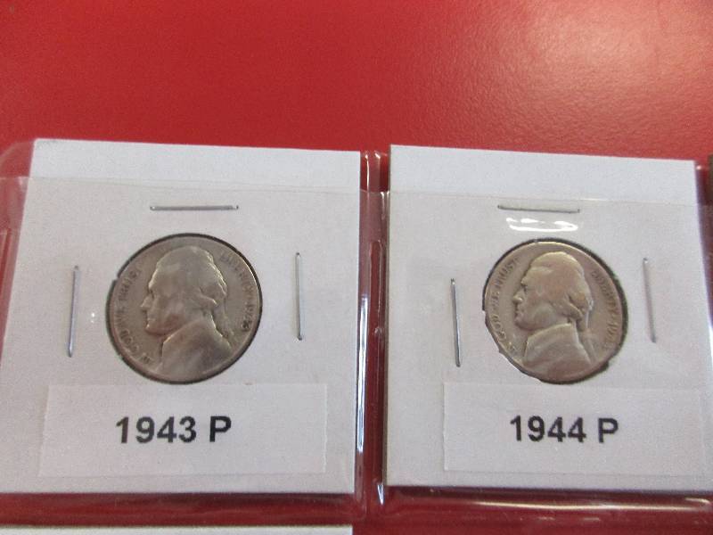 Lot of Silver WWII Nickels and a 1945-S PCGS Certified Mint State 66 Silver Nickel