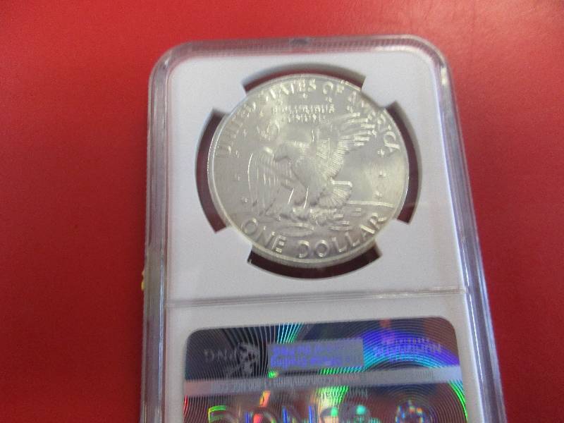 NGC Certified 1971-S (San Francisco Mint) Eisenhower Silver Dollar in MS64 Grade. 40% Silver Ike  Very Nice Coin  NGC still has not graded a 1971-S in MS 69 or 70.