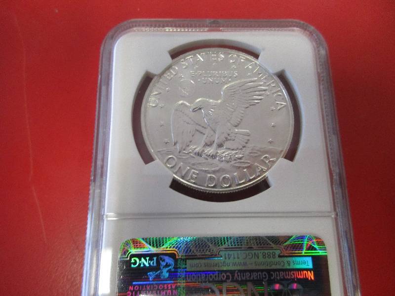 NGC Certified 1973-S Eisenhower Silver Dollar in MS64 Grade. 40% Silver Ike  Buy all 5 here for a great Mint State Set