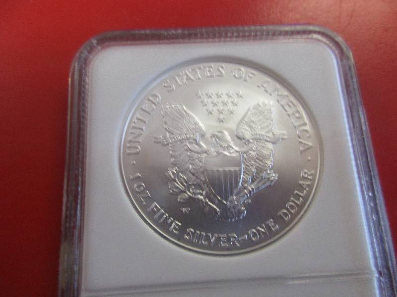 NGC Certified 2006-W (West Point Mint) American Silver Eagle in MS69 Grade.