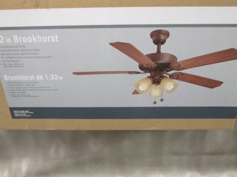 Brookhurst 52 In Oil Rubbed Bronze Lights Ceiling Fans