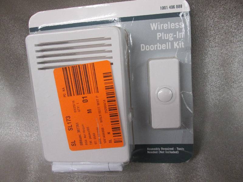 85 dB Wireless Plug-In Door Bell Ki...