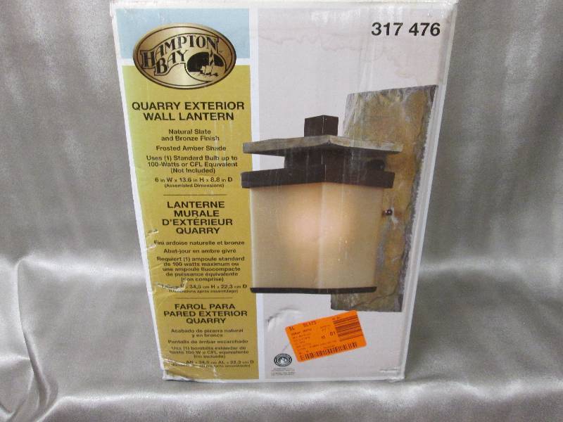 Hampton Bay Quarry 1-Light Bronze a...