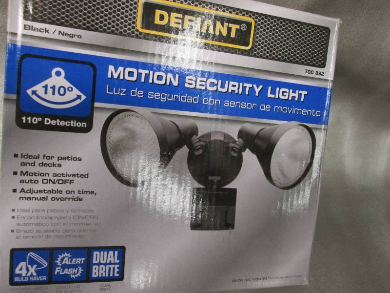 Defiant 110 degree Black Motion Sec...