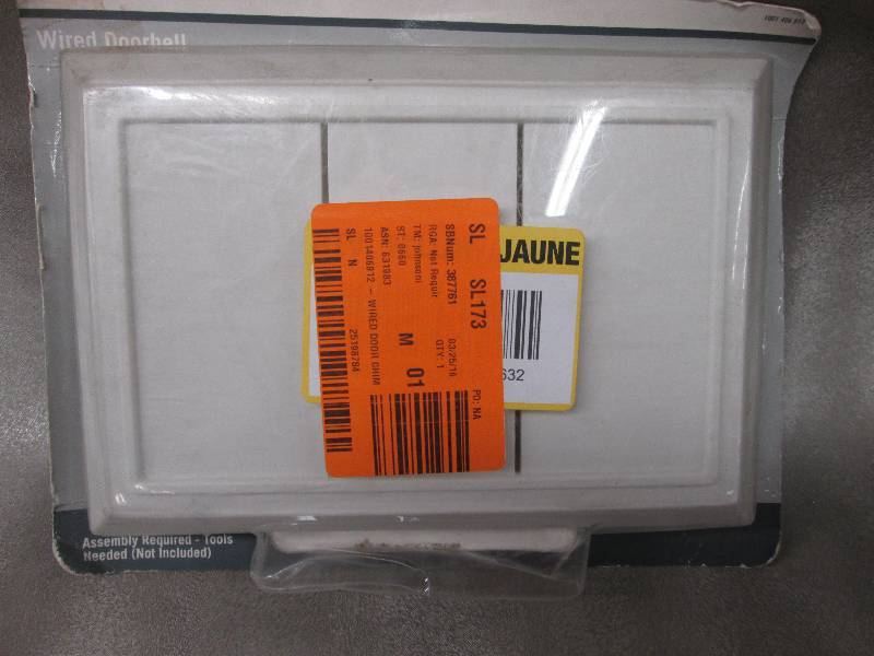 Wired Door Chime Receiver, White SK...