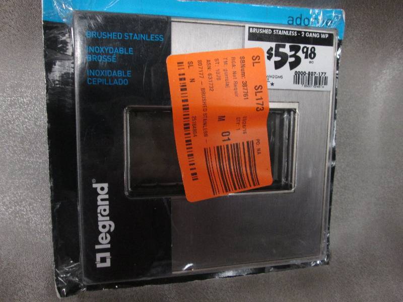 Legrand 2-Gang 2 Module Wall Plate ...