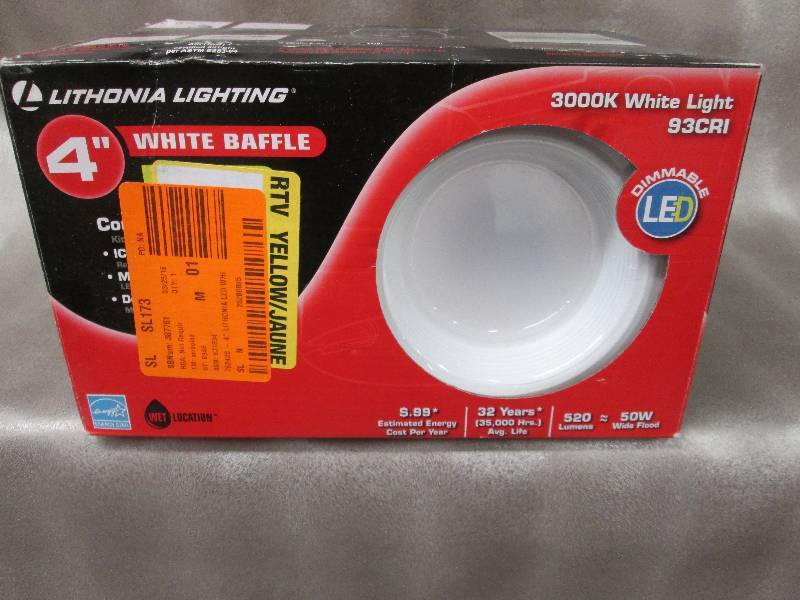 Lithonia Lighting 4 in. Matte White...