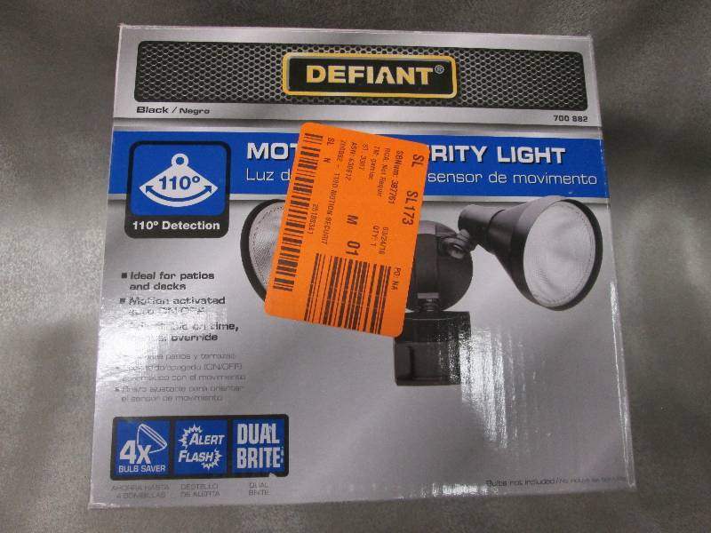 Defiant 110 degree Black Motion Sec...