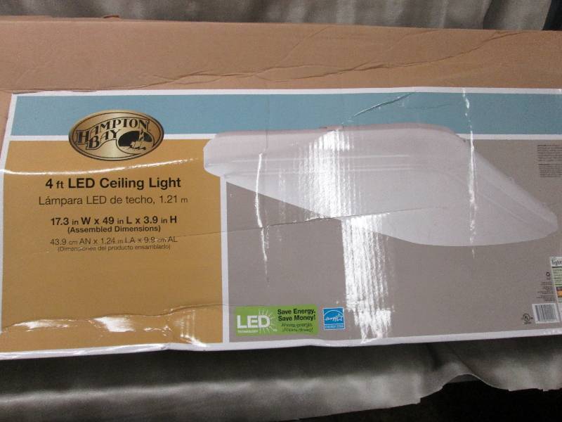 Hampton Bay 4ft LED Ceiling Light -...