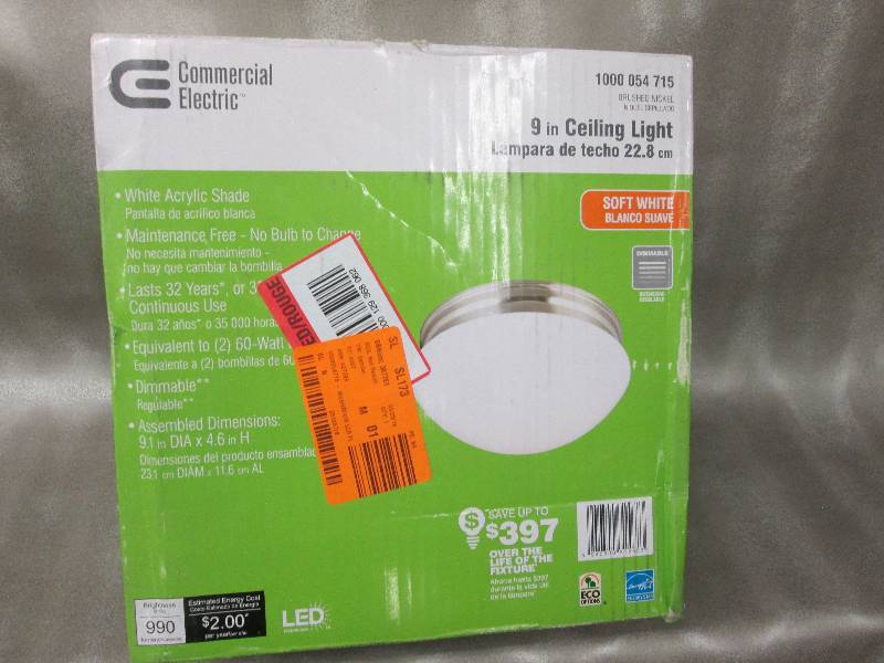 Commercial Electric 9 Inch Ceiling Lights Ceiling