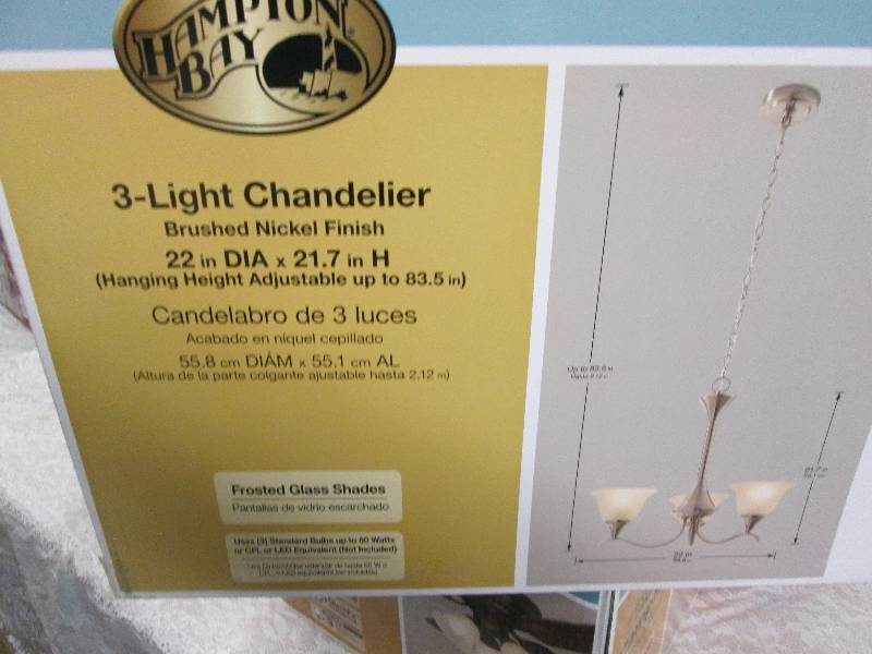 Hampton Bay Midtown 3-Light Brushed...