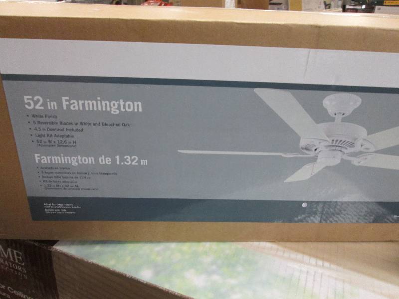 Farmington 52 in. Indoor White Ceil...