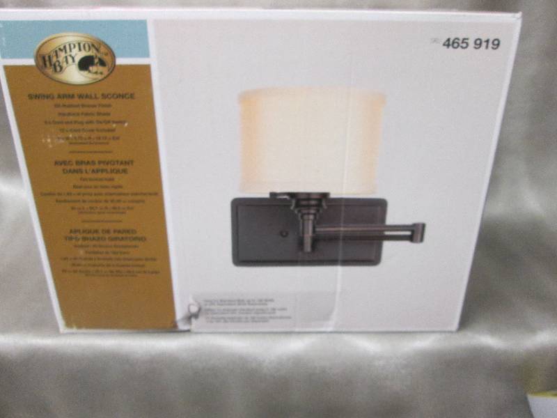 Hampton Bay Brookhaven 1-Light Bron...