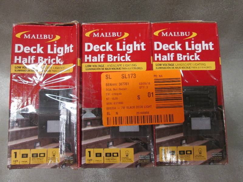 Lot of 2 Malibu Deck Light Half Bri...