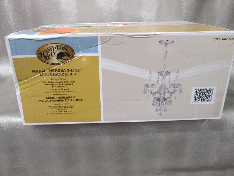 Hampton Bay 3-Light Chrome Maria Th...