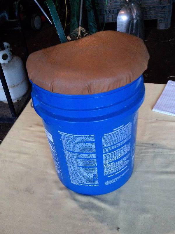 FISHING BUCKET ,SCOOP AND PADDED SEAT