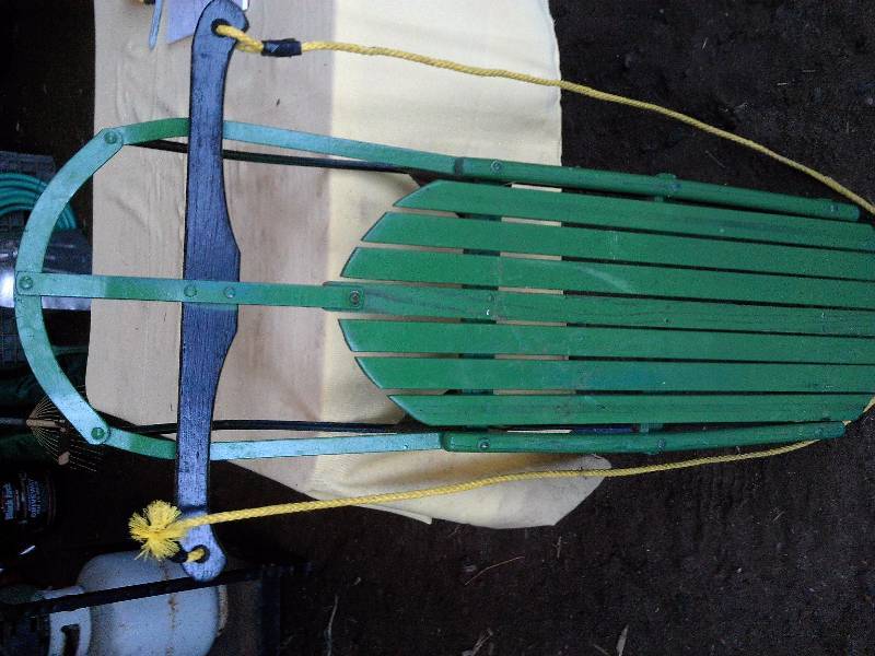 ANTIQUE WOOD SLED