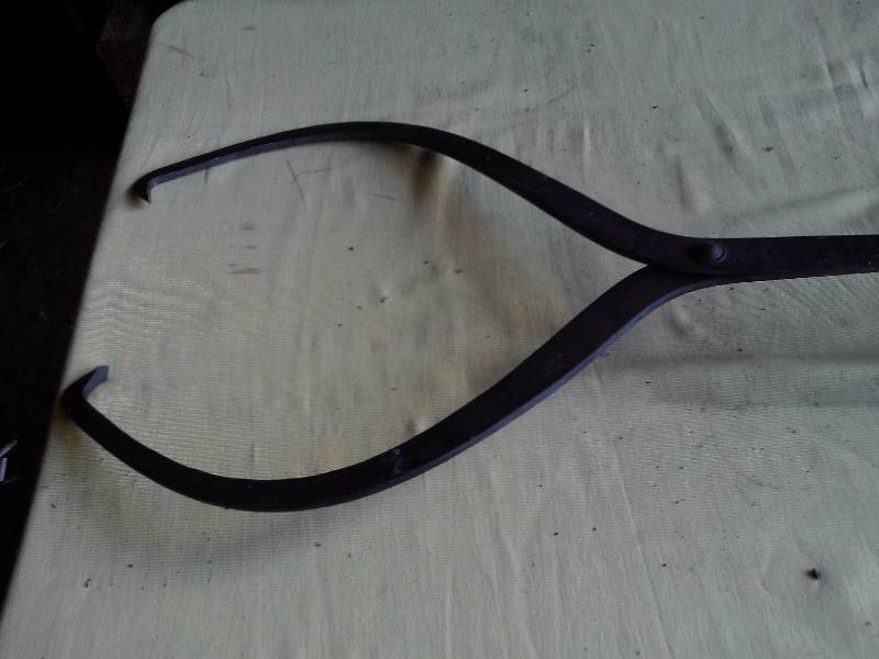 ANTIQUE LARGE ICE TONGS